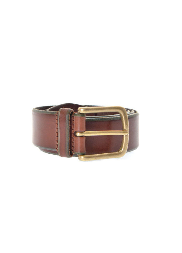 Burnished Leather Belt A/3227 - Brown