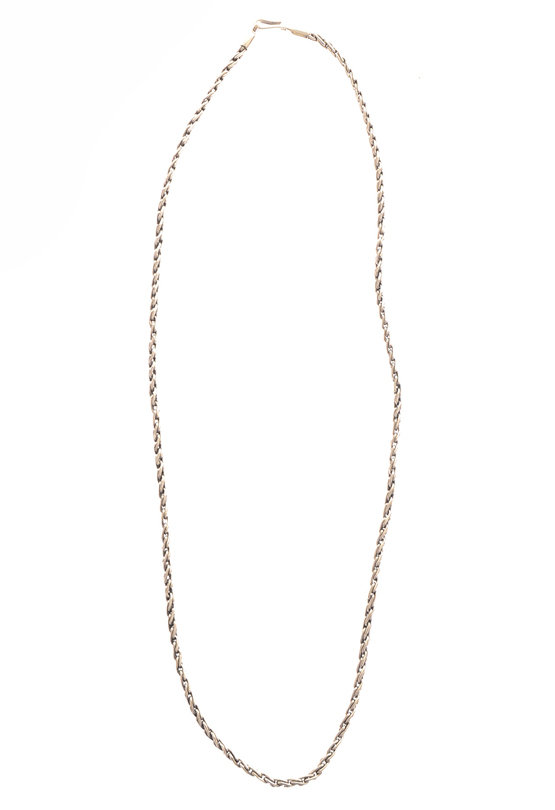 Silver Chain Rope Necklace