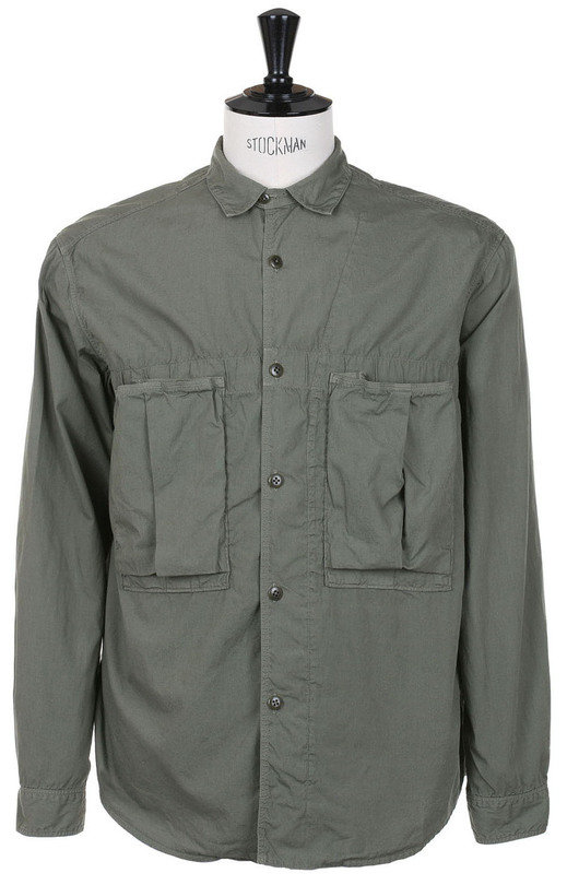 Kapital Broad Cloth Anorak Shirt - Khaki | Kafka Mercantile