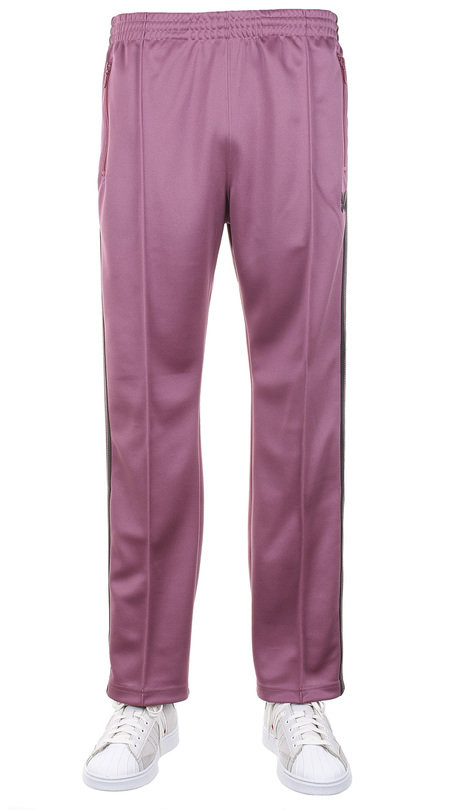 Needles Needles Narrow Track Pant Poly Smooth - Smoke Pink | Kafka