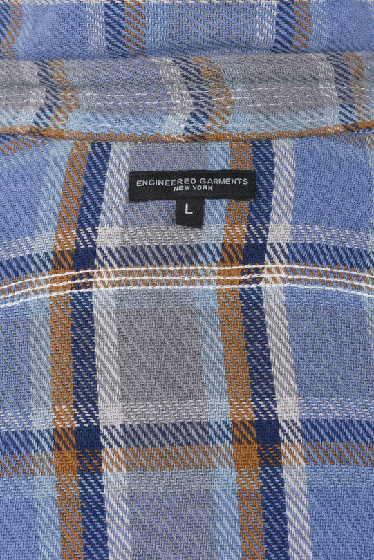 Engineered Garments Work Shirt Heavy Twill Plaid - Blue | Kafka Mercantile