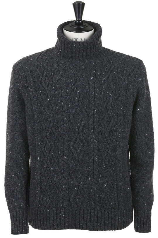 Inis Meain Aran Turtle Neck Cashmere/Merino Wool - Liscannor | Kafka ...