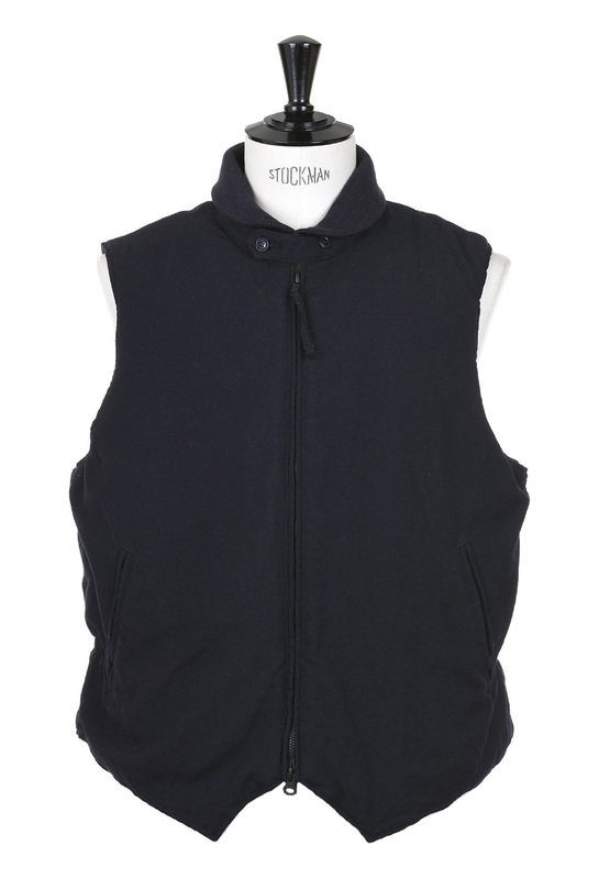 Engineered Garments LL Vest Wool Uniform Serge - Navy | Kafka Mercantile