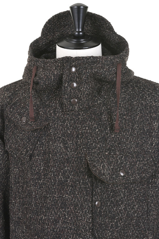 Engineered Garments Over Parka Tweed Boucle - Dk Brown | Kafka Mercantile