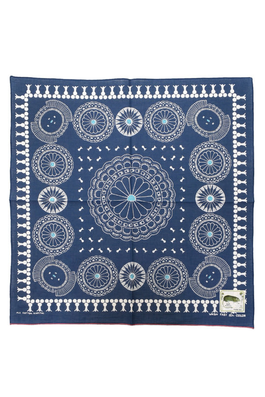 Fastcolor Selvedge Bandana (Concho) - Navy