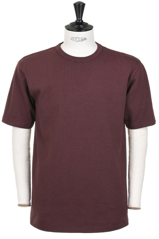 Lot#37001 Heavy Weight Short Sleeve Tee - Bordeaux