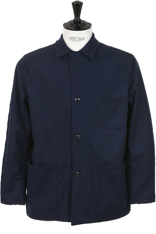 Italian Jail Jacket Flannel - Navy