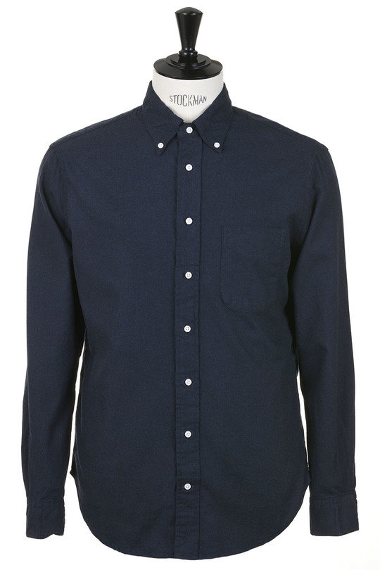 Cotton Flannel BD - Navy
