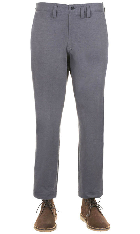 Stretch Peg Top Trousers - Dark Grey