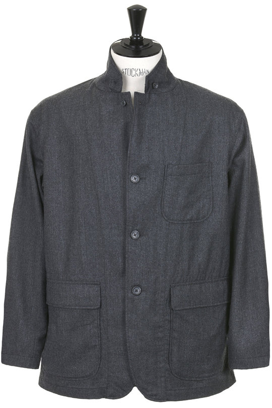Loiter Jacket High Count Worsted Wool - Charcoal