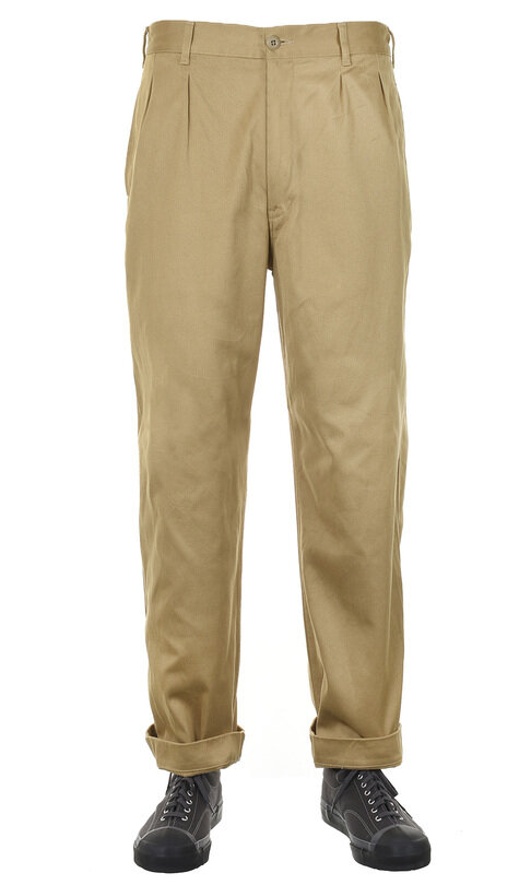 #F0535 Classic Trousers - Khaki