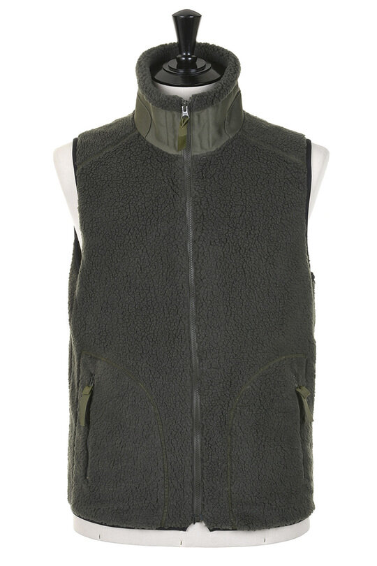 Fleece Vest - Olive Green
