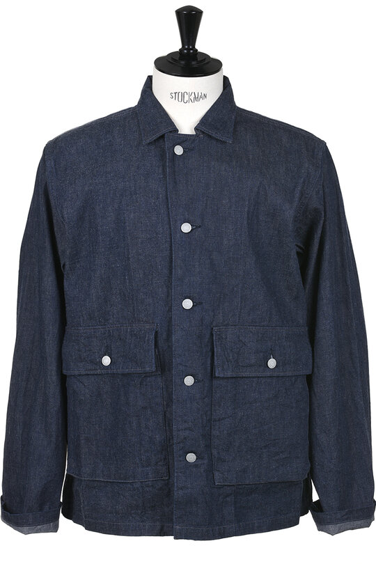 Military Jacket  Denim 48-924D - Indigo