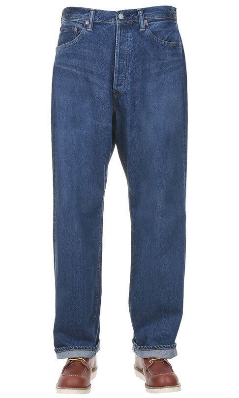 12oz Selvedge Wide Tapered Washed 40-703C - Indigo