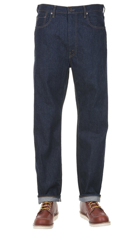 12oz Selvedge Denim Regular Straight One Wash 40-704C  Zip Fly - Indigo
