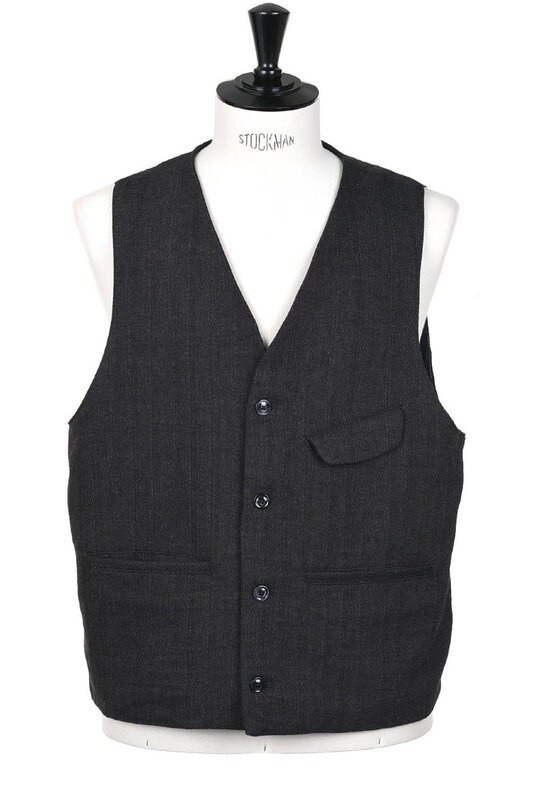 Chisel Vest Wool Heritage Chevron - Anthracite