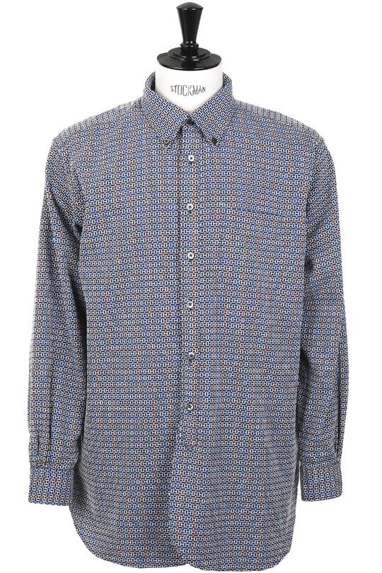 19th Century Geo Jacquard - Navy/Brown