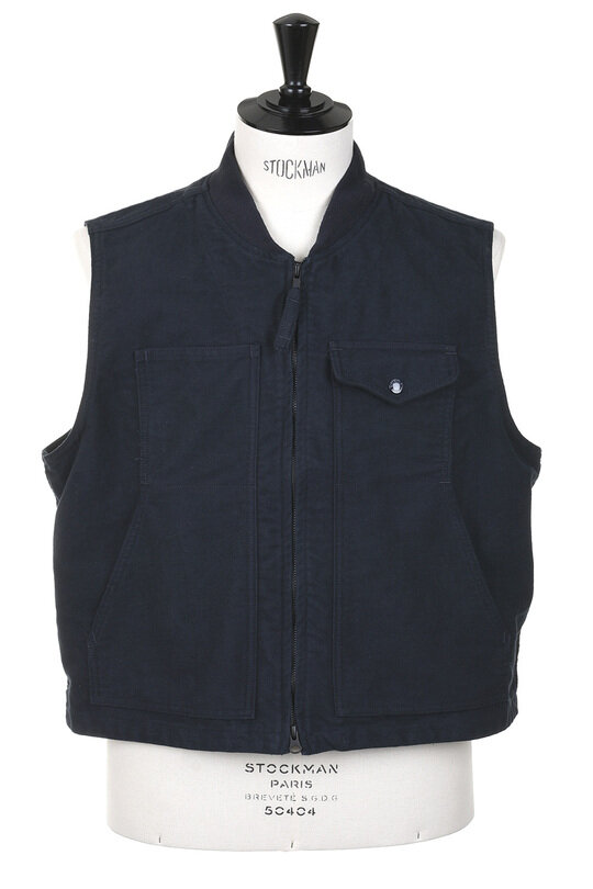 Utility Vest Moleskin - Dk Navy