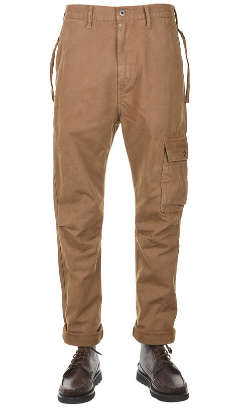 Canvas Ringoman Cargo Pants - Gold