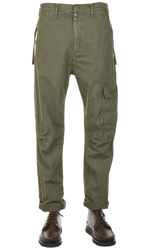 Canvas Ringoman Cargo Pants - Khaki