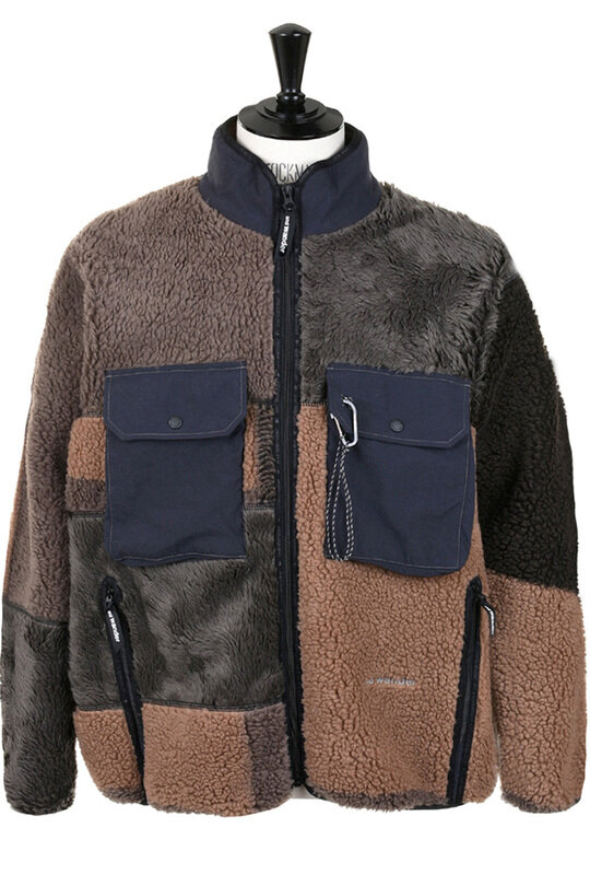 Mix Boa Jacket - Brown