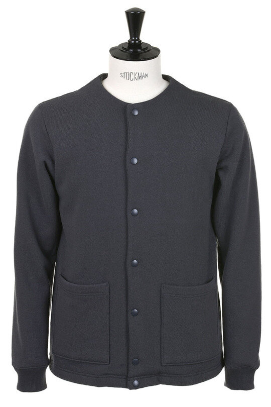 Big Loop Collarless Jacket - Ink Black
