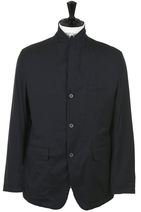 31-60-3350 Peak Lapel Jacket - Black
