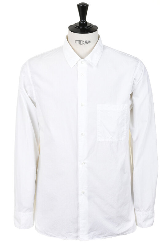31-60-6223 Cotton Broadcloth Shirt - White