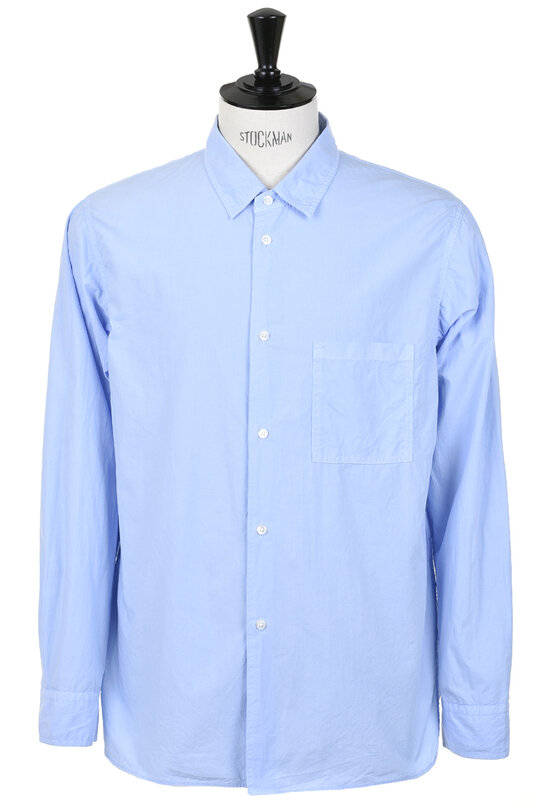 31-60-6223 Cotton Broadcloth Shirt - Sax