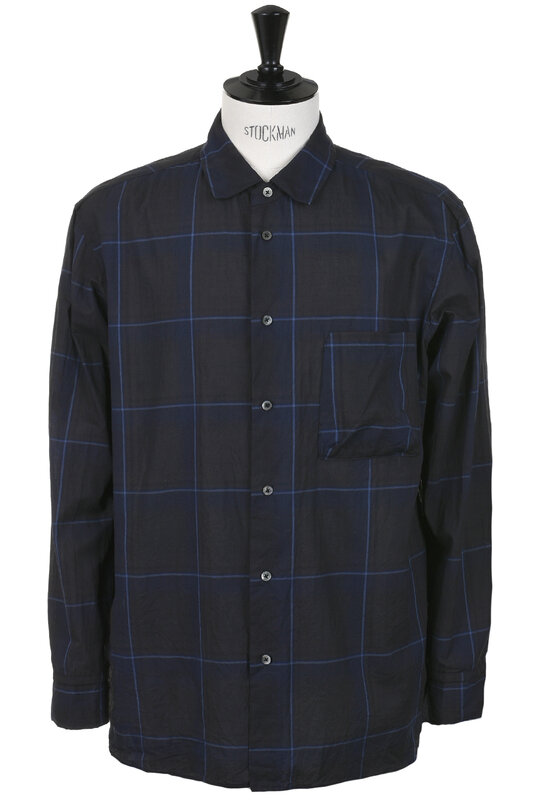 31-60-6219 Madras Overdye Shirt - Navy