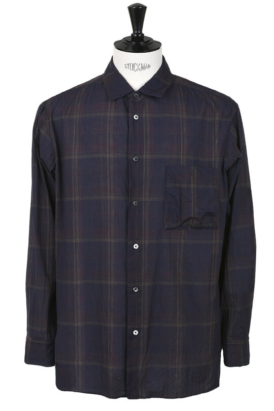 31-60-6219 Madras Overdye Shirt - Wine