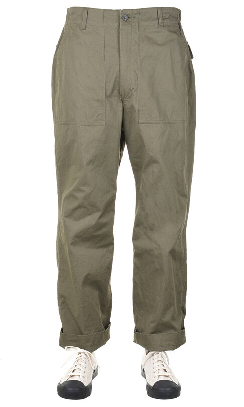 31-60-8482 Chino Cloth Easy Wide Pants - Olive