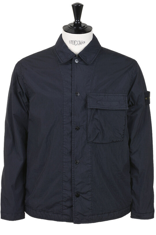 1200002 Overshirt Crinkle Reps NY - Navy