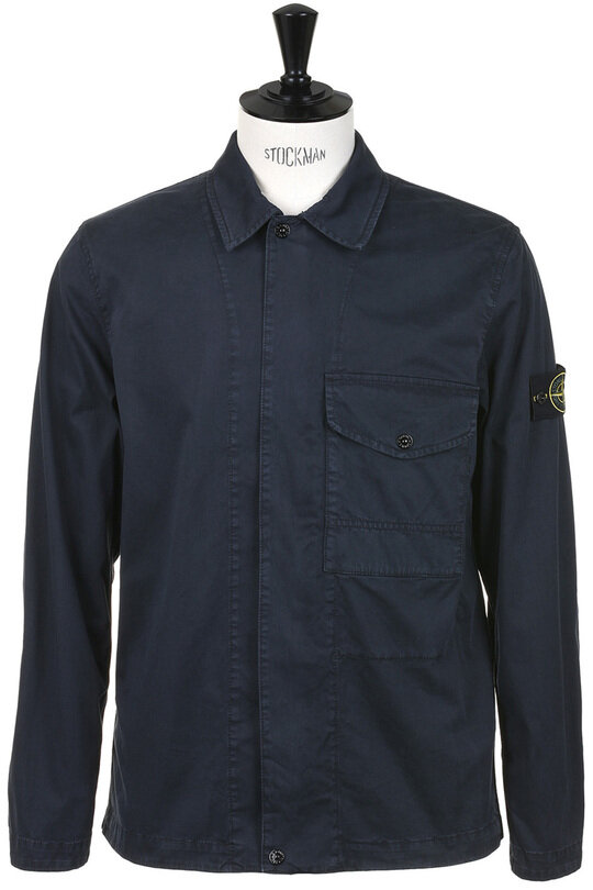 1200001 Overshirt Broken Twill - Navy