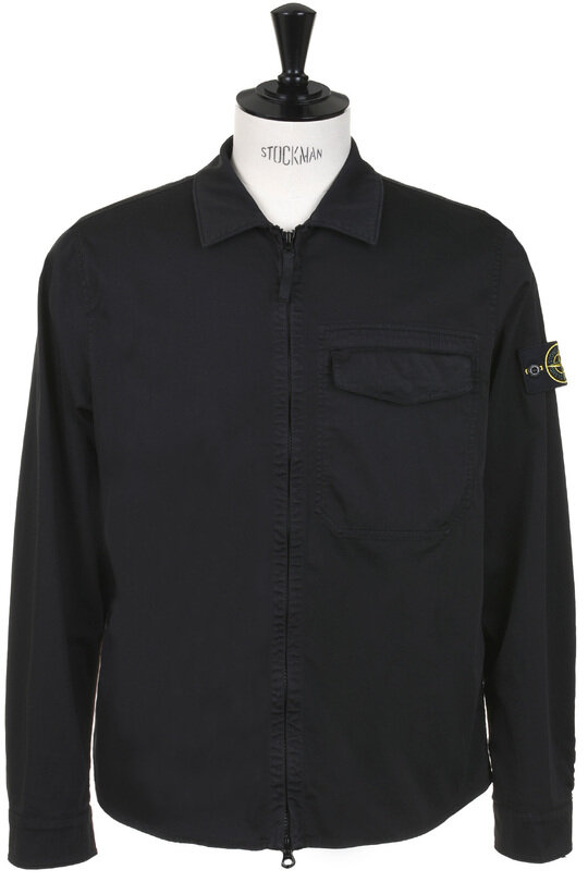 1200015 Overshirt Cotton Sateen - Black