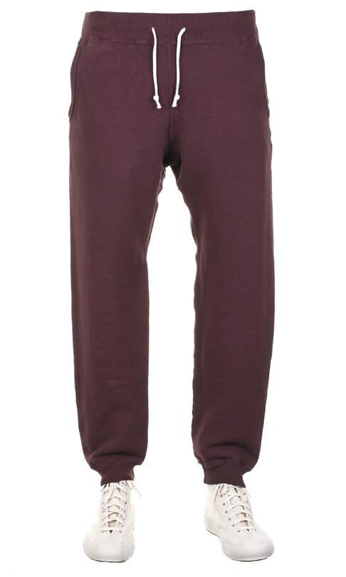 Lot#87006 Loop Wheel Sweat Pants - Bordeaux