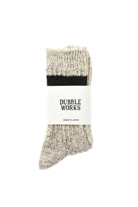 Lot#9001 Low Gauge Rib Line Sox - Kinari x Black