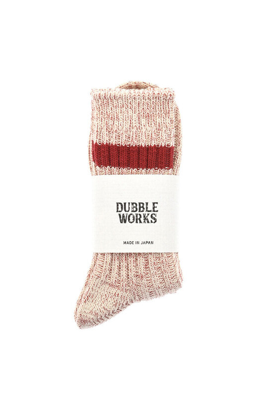 Lot#9001 Low Gauge Rib Line Sox - Kinari x Red
