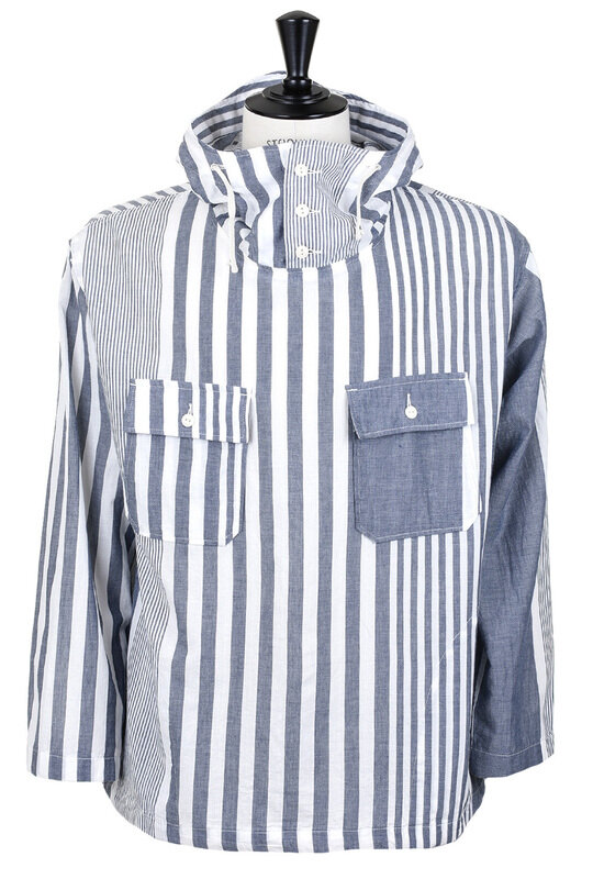 Cagoule Shirt Stripe Chambray - Blue/White