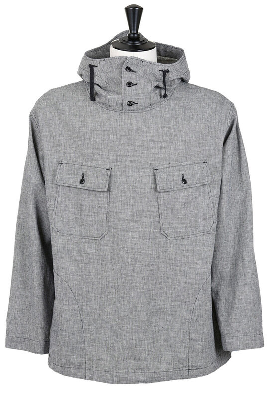 Cagoule Shirt CotLin Houndstooth - Black/Grey