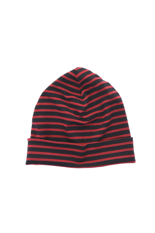 Beanie PC Stripe - Red/Navy