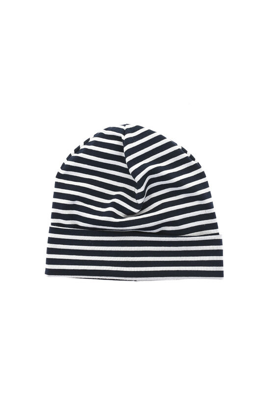 Beanie PC Stripe - Navy/White