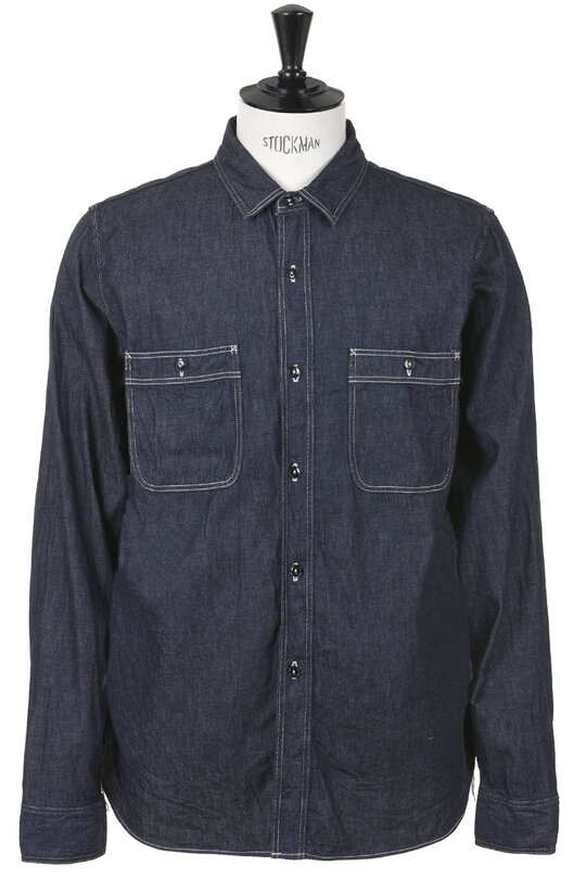 View theDenim Work Shirt One Wash 47-701E - Indigo online at Kafka