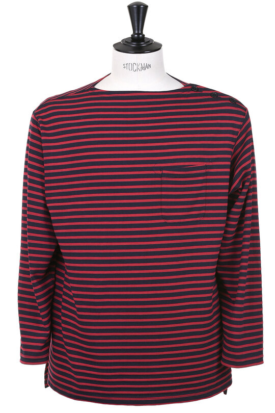 Basque Shirt PC Stripe - Red/Navy