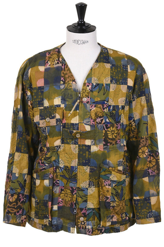 Cardigan Jacket Patchwork - Olive