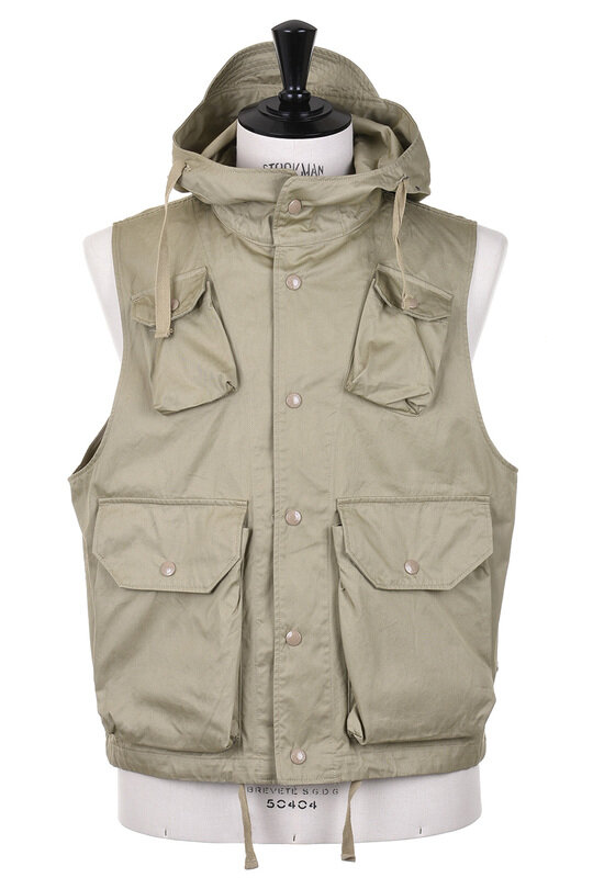 Field Vest French Twill - Khaki