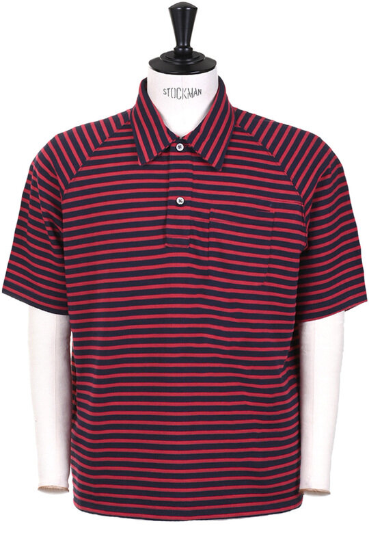 Polo Shirt PC Stripe - Red/Navy
