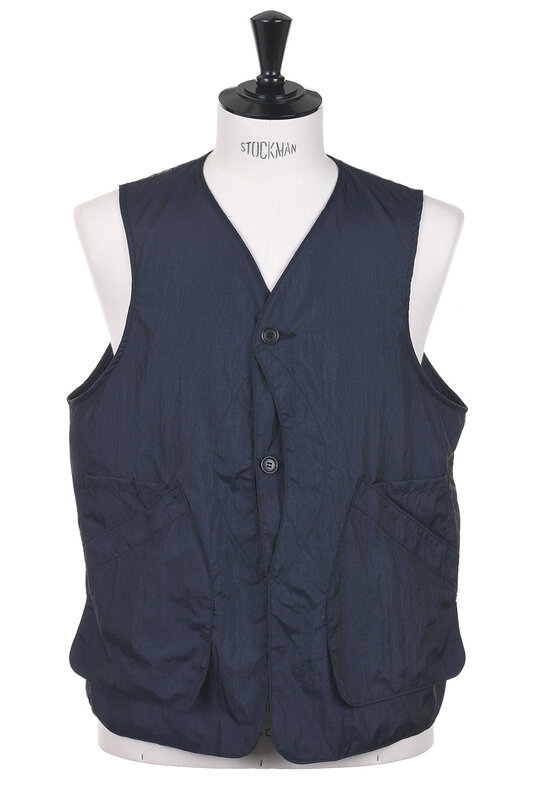 #3503-CNN DEE Vest 2 Crinkle Nylon Taffeta - Navy