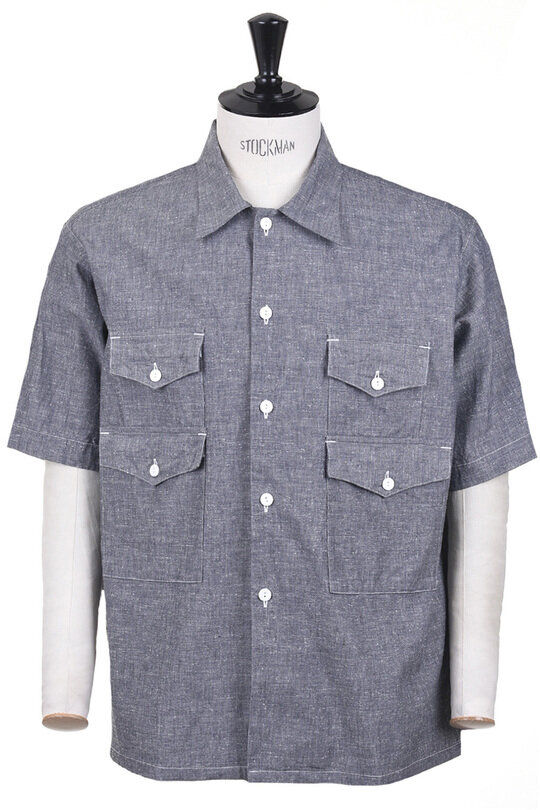 #3230-HC Town & Country HAVANA Homespun Chambray - Grey