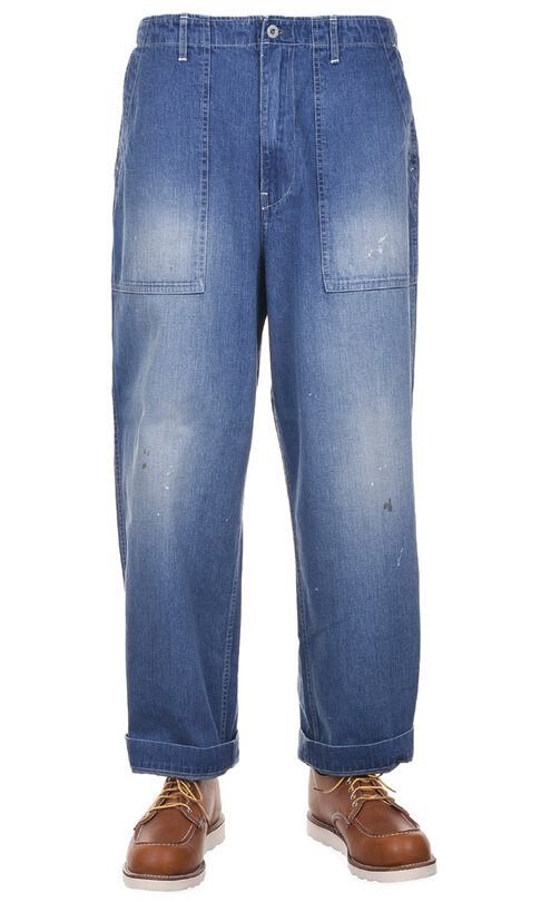 H-PT098 Denim Fatigues - Indigo
